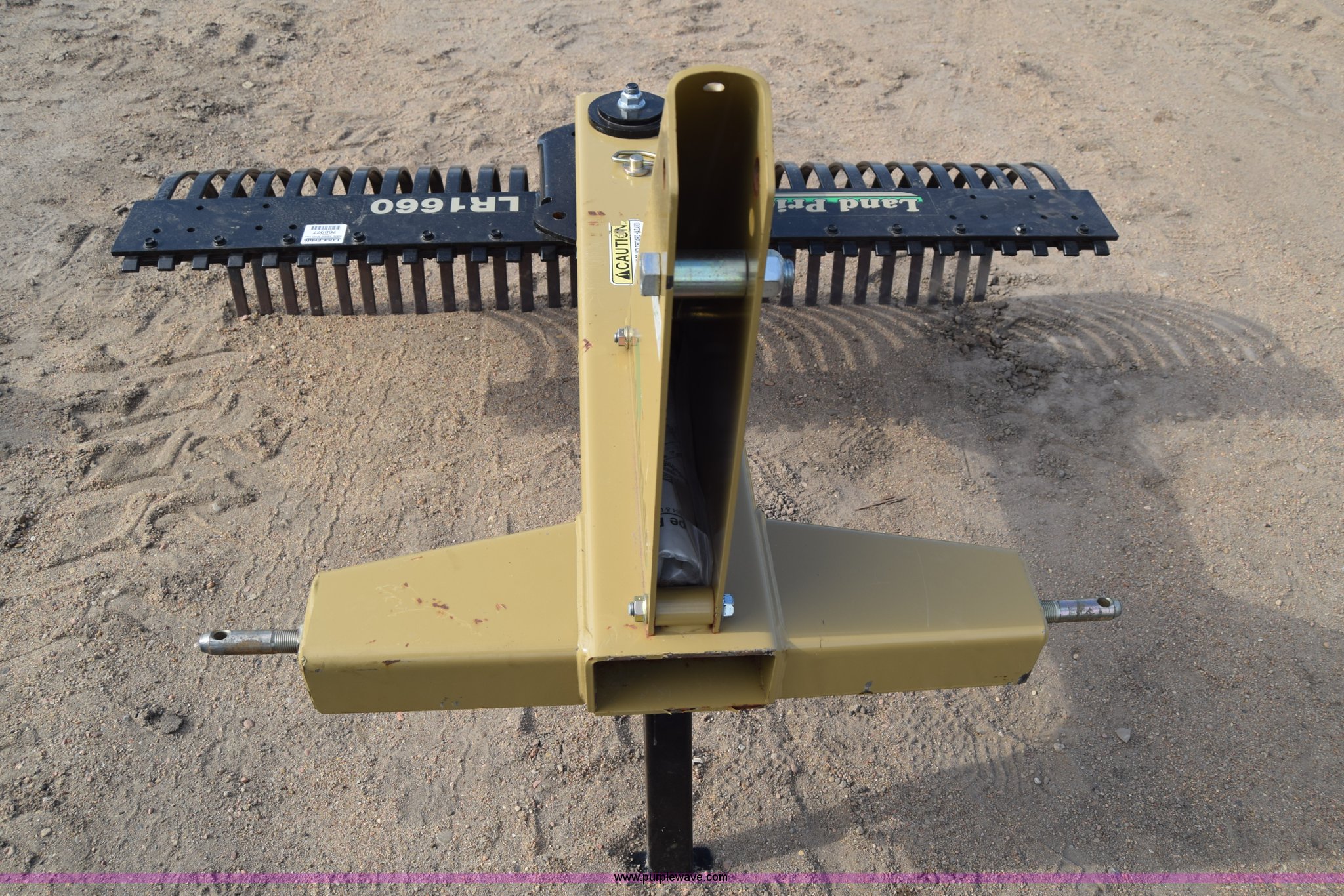 Land Pride LR1660 rock rake in Kinsley, KS Item H8624 sold Purple Wave
