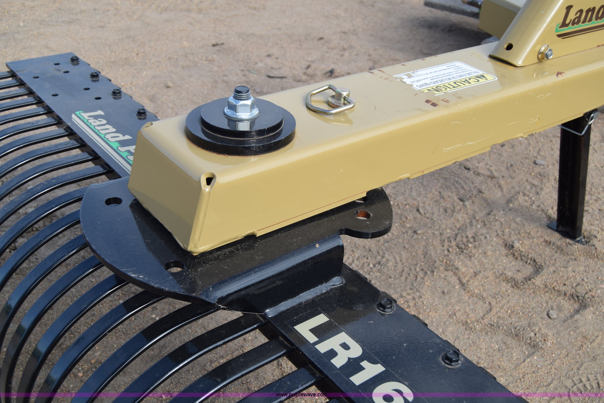 Land Pride LR1660 rock rake in Kinsley, KS Item H8624 sold Purple Wave