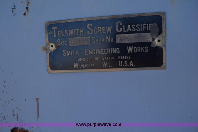image for item H5186 Telsmith wash plant