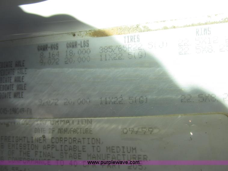 image for item H7553 2000 Sterling L7500 crane truck