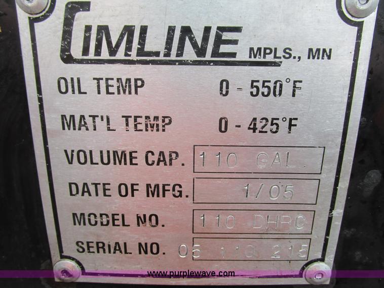 image for item J1785 2005 Cimline 110DHRC Magnum series crack fill machine