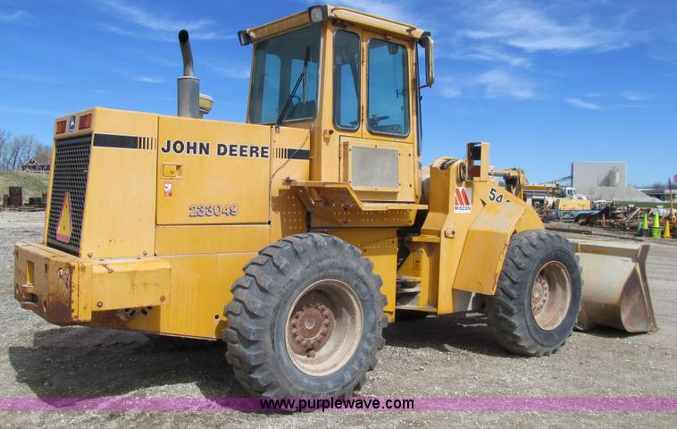 image for item K5563 1989 John Deere 544E wheel loader