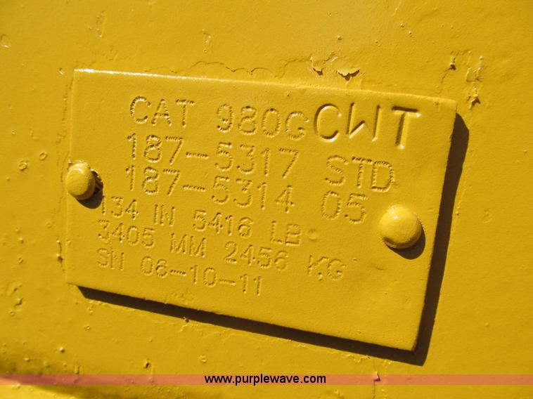 image for item K5620 1996 Caterpillar 980G wheel loader