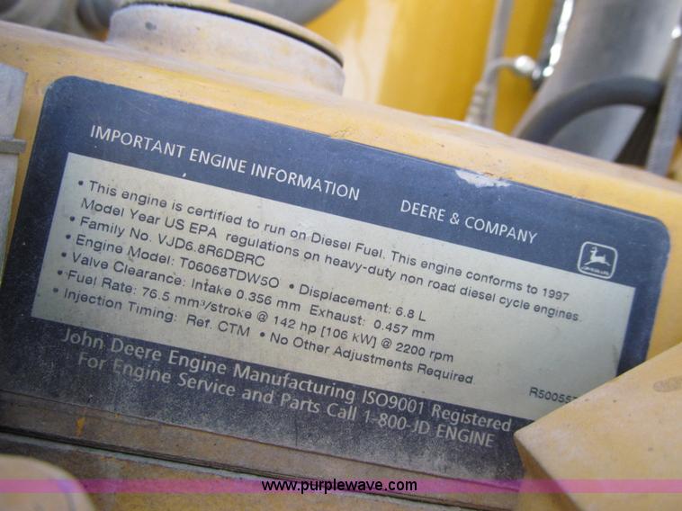 image for item K5623 1997 John Deere 544H wheel loader