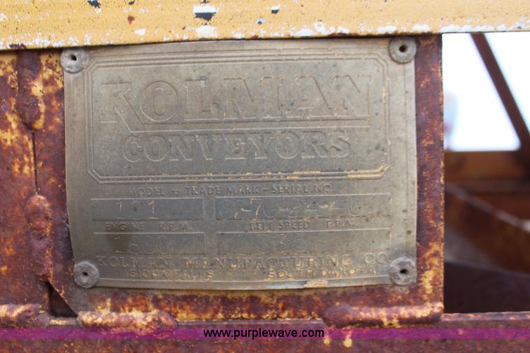 image for item K6772 Kolman 101 conveyor