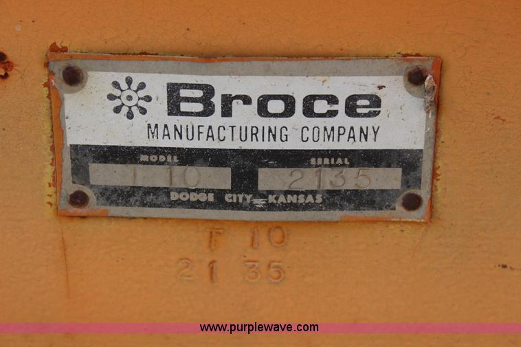 image for item K6814 Broce Broom T-10 sweeper