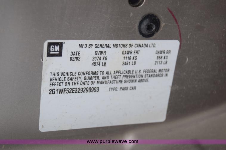 image for item J6672 2002 Chevrolet Impala