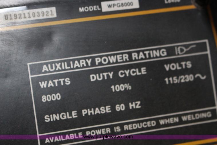 image for item F7671 Lincoln G8000 welder/generator