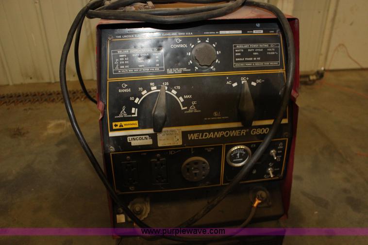 image for item F7671 Lincoln G8000 welder/generator