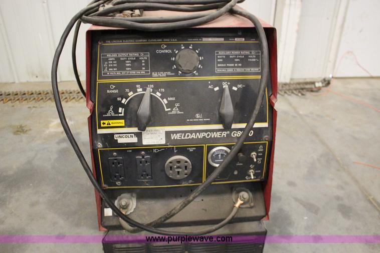 image for item F7671 Lincoln G8000 welder/generator