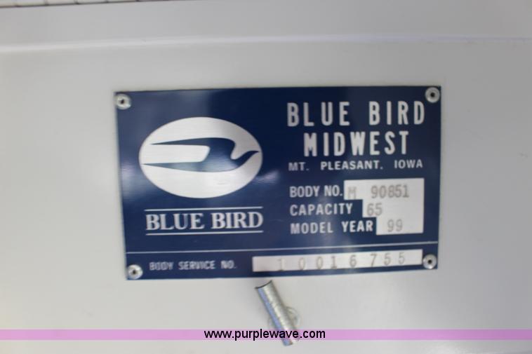 image for item F7681 1999 Chevrolet B7 Blue Bird school bus