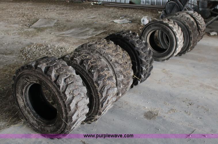 image for item F7702 (8) 12-16.5 NHS skid steer tires
