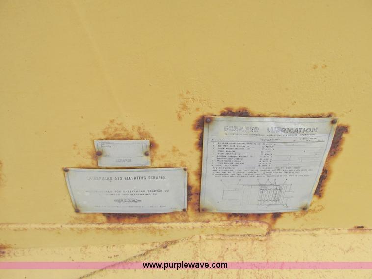 image for item G6536 Caterpillar 613 elevating scraper