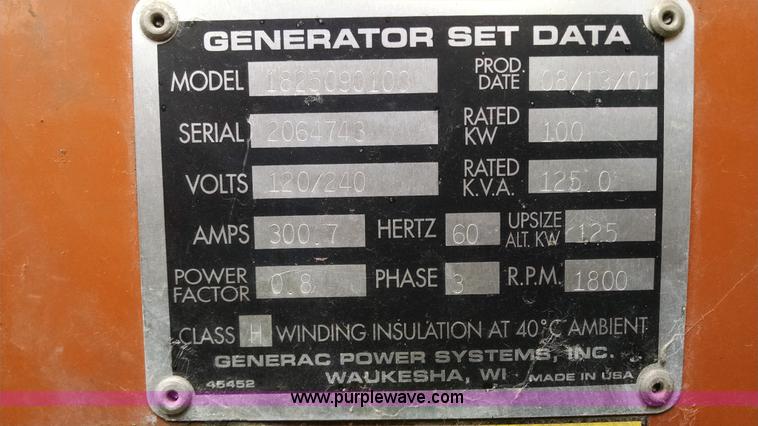 image for item G6617 Generac 2000 Series generator