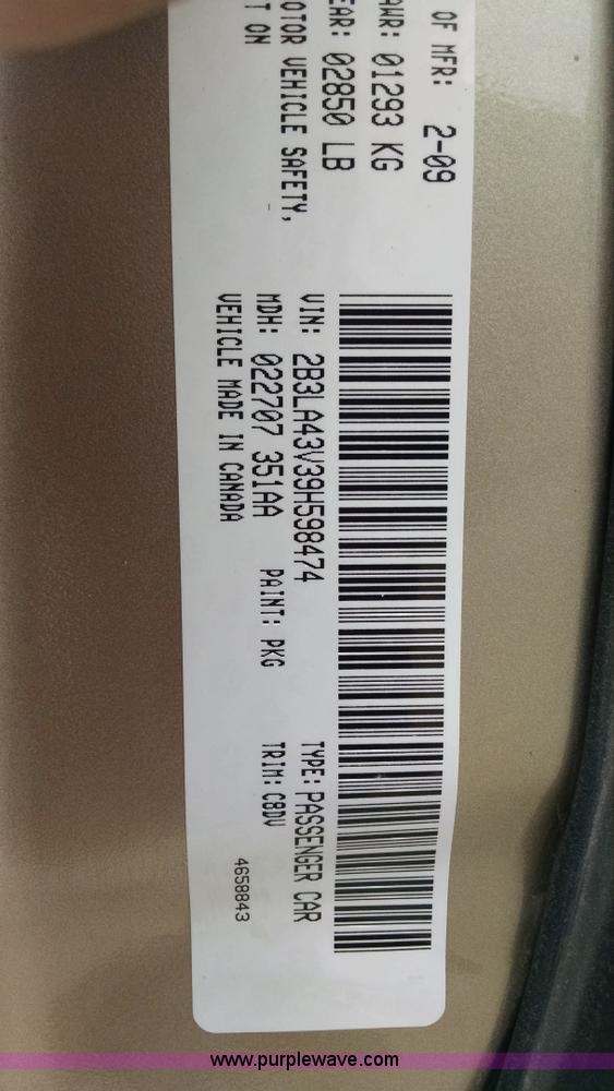 image for item G6619 2009 Dodge Charger SE