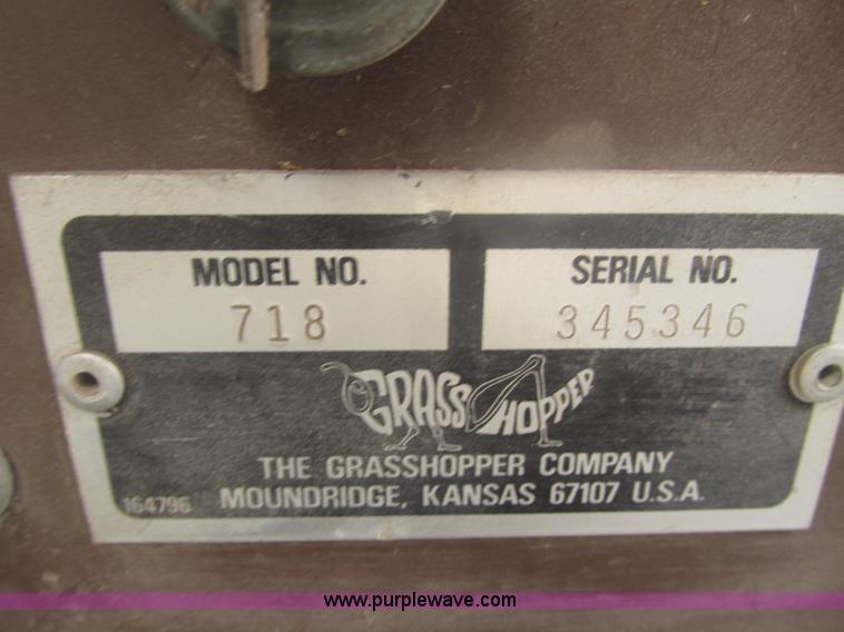 image for item H4675 Grasshopper 718 ZTR lawn mower