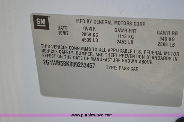 image for item I4581 2008 Chevrolet Impala