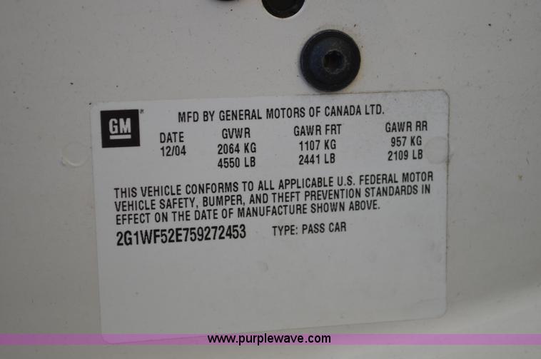 image for item I4586 2005 Chevrolet Impala