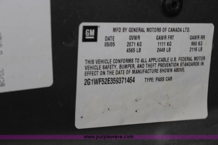 image for item K2900 2005 Chevrolet Impala