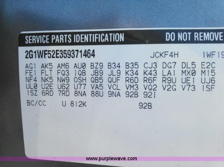 image for item K2900 2005 Chevrolet Impala