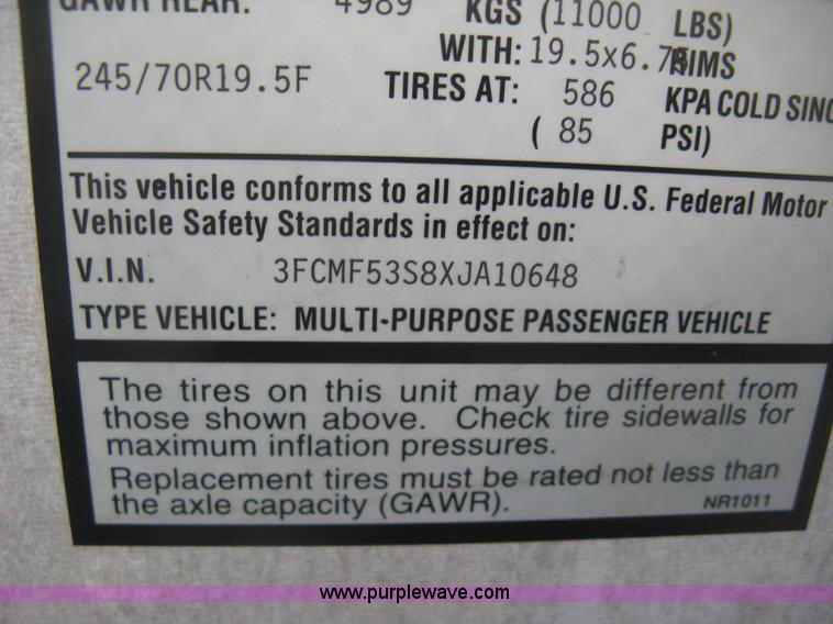 image for item K2972 1999 Ford 6350 Tropi-Cal RV