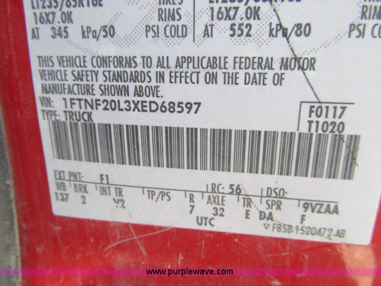 image for item K5622 1999 Ford F250 Super Duty XL pickup truck