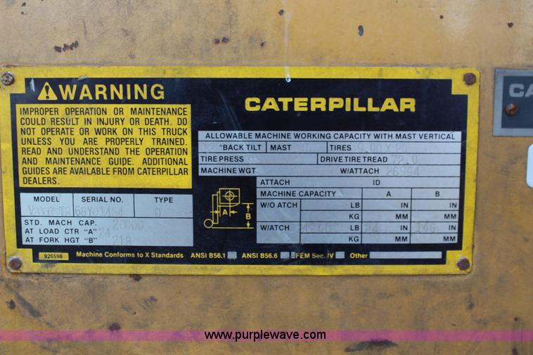 image for item K6812 Caterpillar V200B forklift
