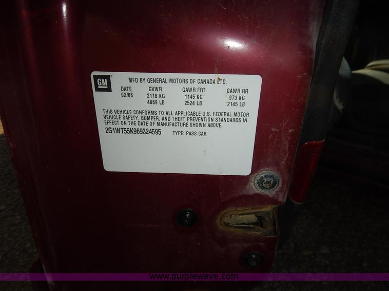 image for item K7361 2006 Chevrolet Impala LT