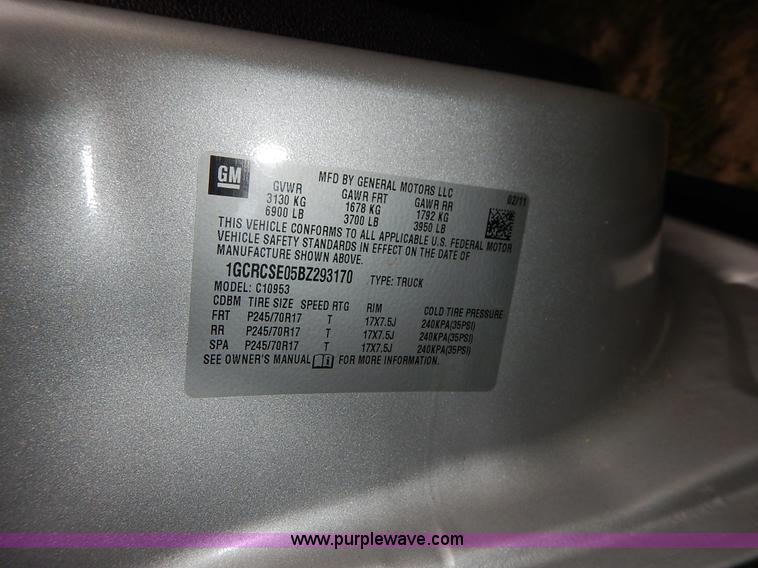 image for item K7422 2011 Chevrolet Silverado 1500 LT Ext. Cab pickup truck