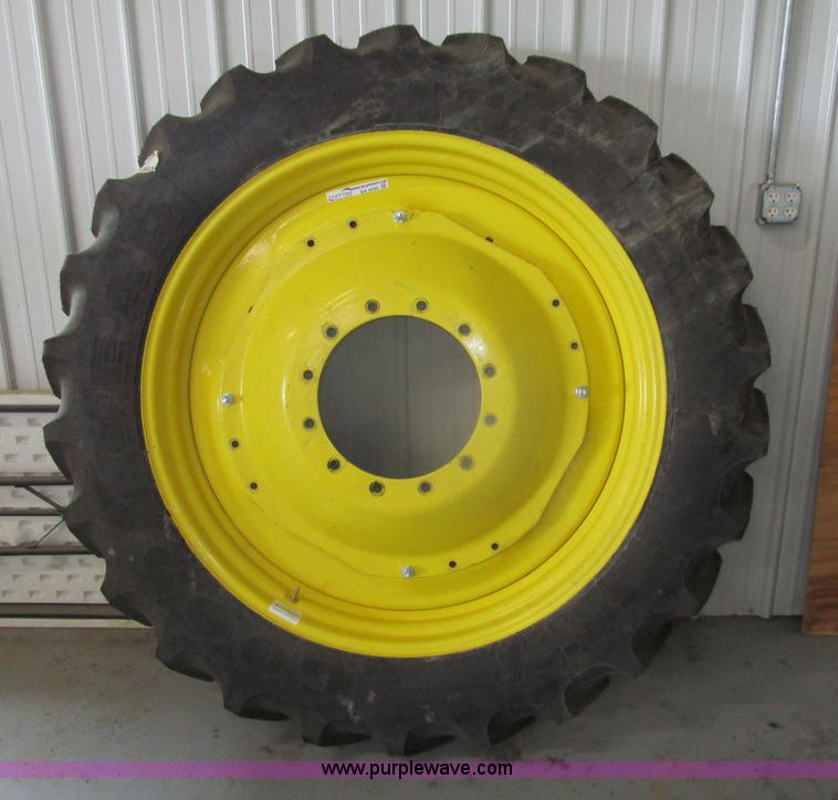 (2) Goodyear DT800 Radial 320/90R46 tractor tires in Chanute, KS Item BA9300 sold Purple Wave