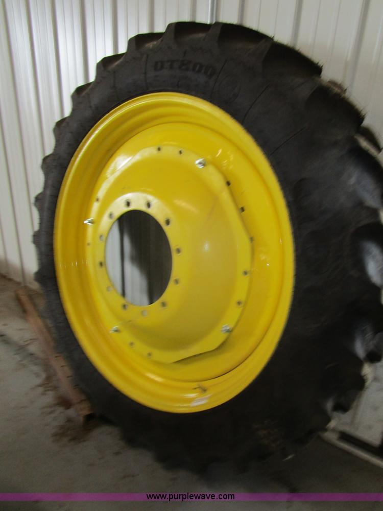 image for item BA9300 (2) Goodyear DT800 Radial 320/90R46 tractor tires