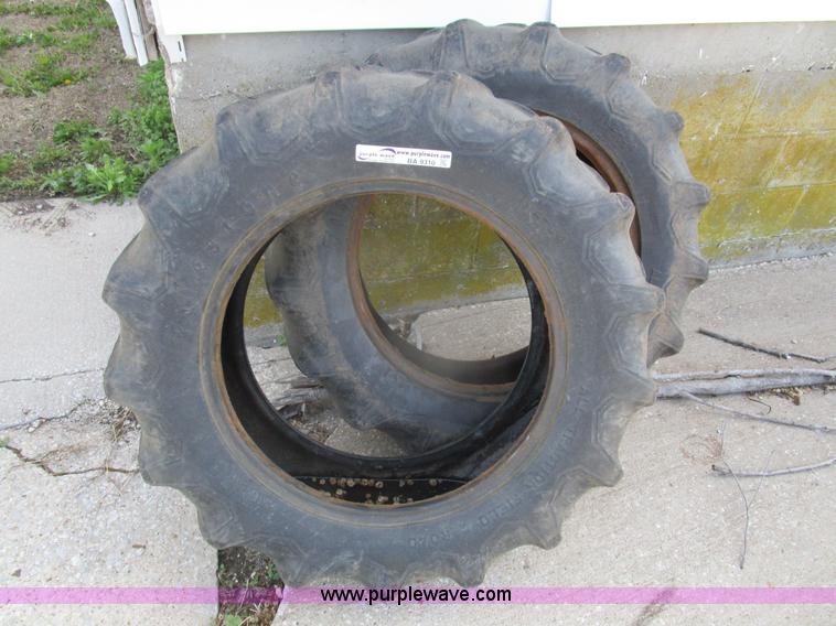 (2) Firestone 11.224 tractor tires in Elsmore, KS Item BA9310 sold