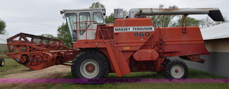 image for item E6358 Massey-Ferguson 860 combine