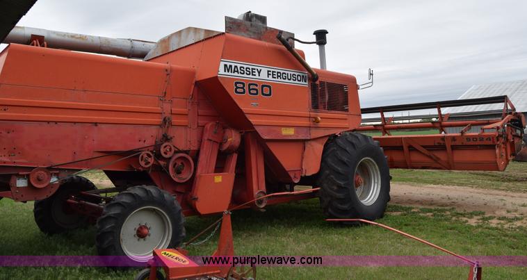 image for item E6358 Massey-Ferguson 860 combine