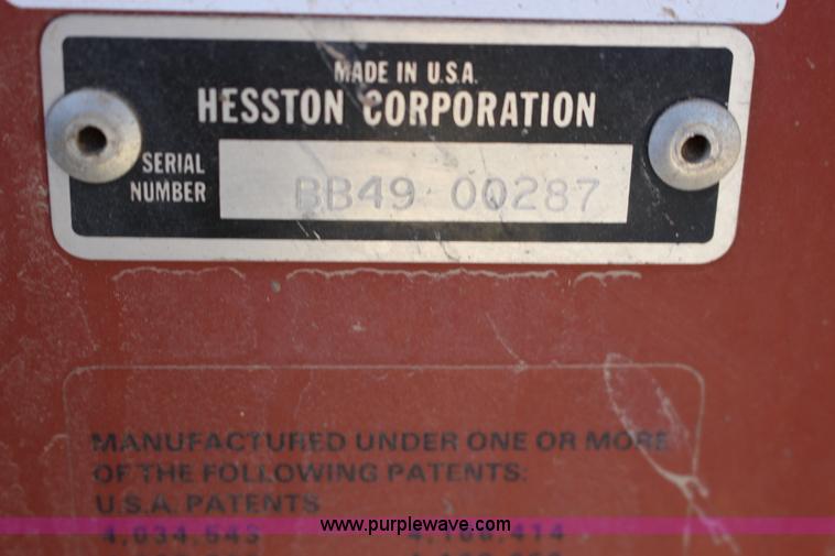 image for item F7708 1988 Hesston 4900 large square baler