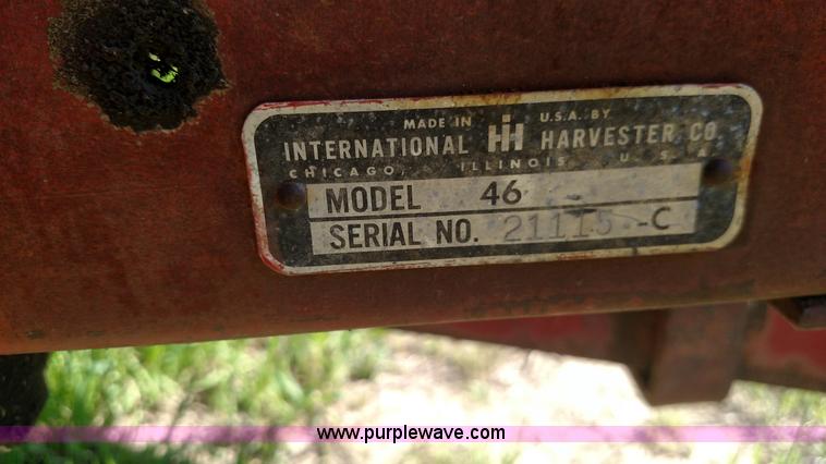 image for item F7753 International Harvester McCormick 46 small square baler
