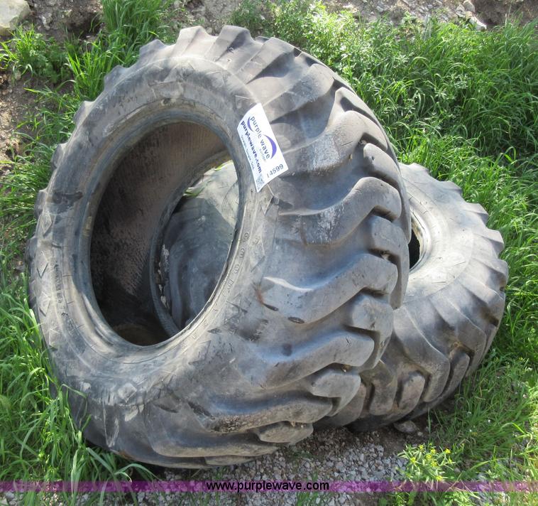 image for item I4599 (2) Goodyear 17.5-25 tires