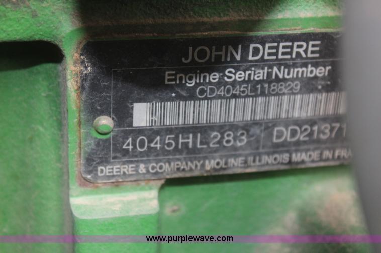 image for item K6868 2010 John Deere 6330 MFWD tractor