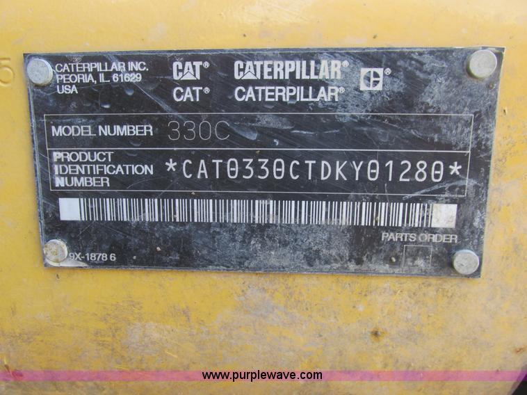 image for item A8792 2003 Caterpillar 330C L excavator