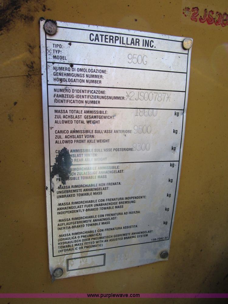 image for item D2421 1999 Caterpillar 950G wheel loader