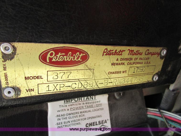 image for item D2429 1994 Peterbilt 377 dump truck