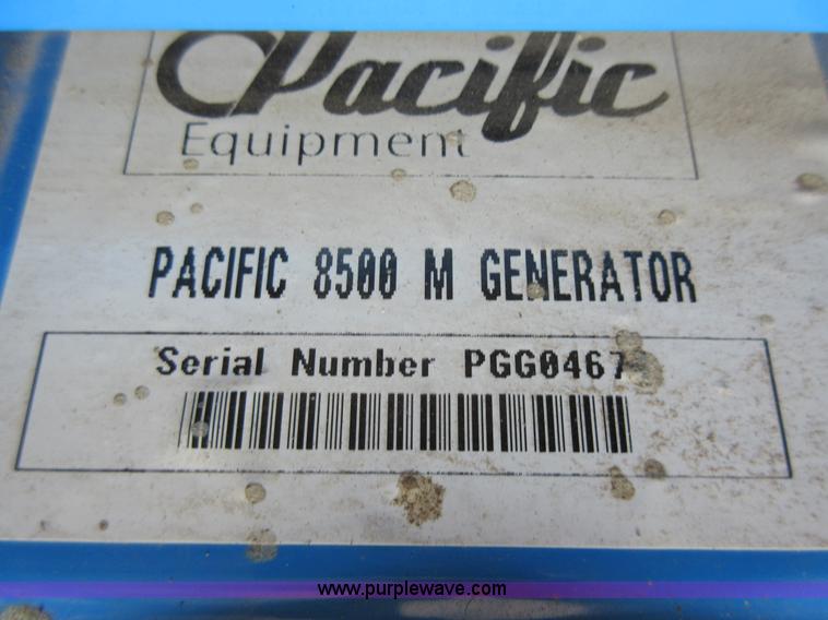 image for item G6543 Pacific 8500M generator