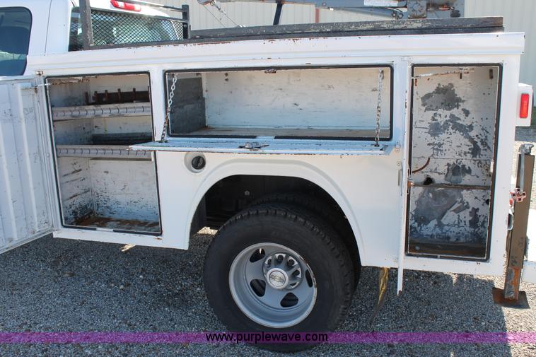 image for item H1507 2010 Chevrolet Silverado 3500 Ext. Cab utility truck with crane