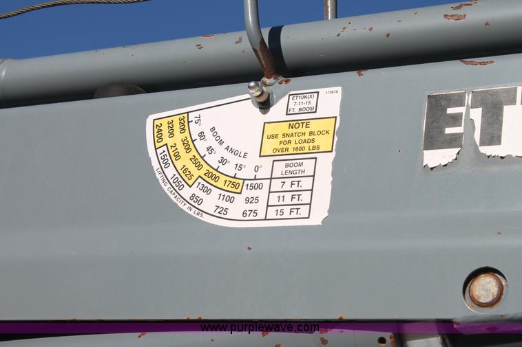 image for item H1507 2010 Chevrolet Silverado 3500 Ext. Cab utility truck with crane