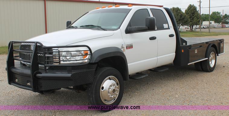image for item H1517 2008 Dodge Ram 5500 Quad Cab utility truck