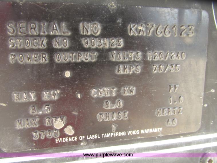 image for item H4657 Miller Bobcat 225G welder/generator