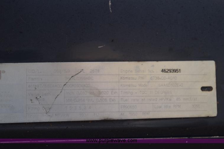 image for item H5138 2003 Komatsu PC200LC-7L excavator