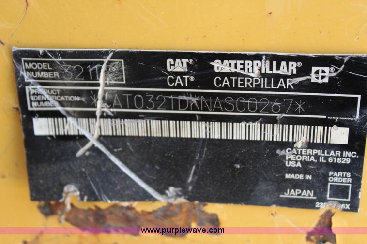 image for item I1674 2008 Caterpillar 321D LCR excavator