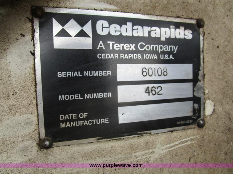 image for item K2097 2004 Terex Cedarapids 462 asphalt paver