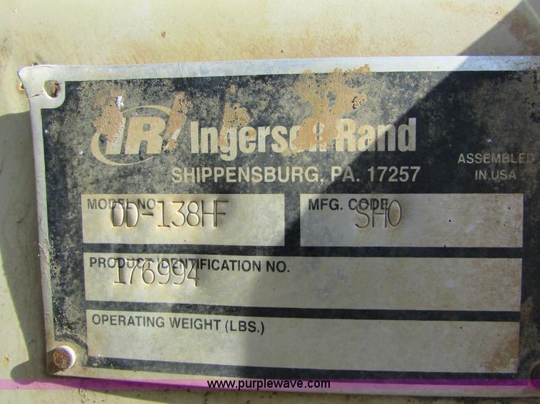 image for item K2567 Ingersoll Rand DD-138HF double drum vibratory roller